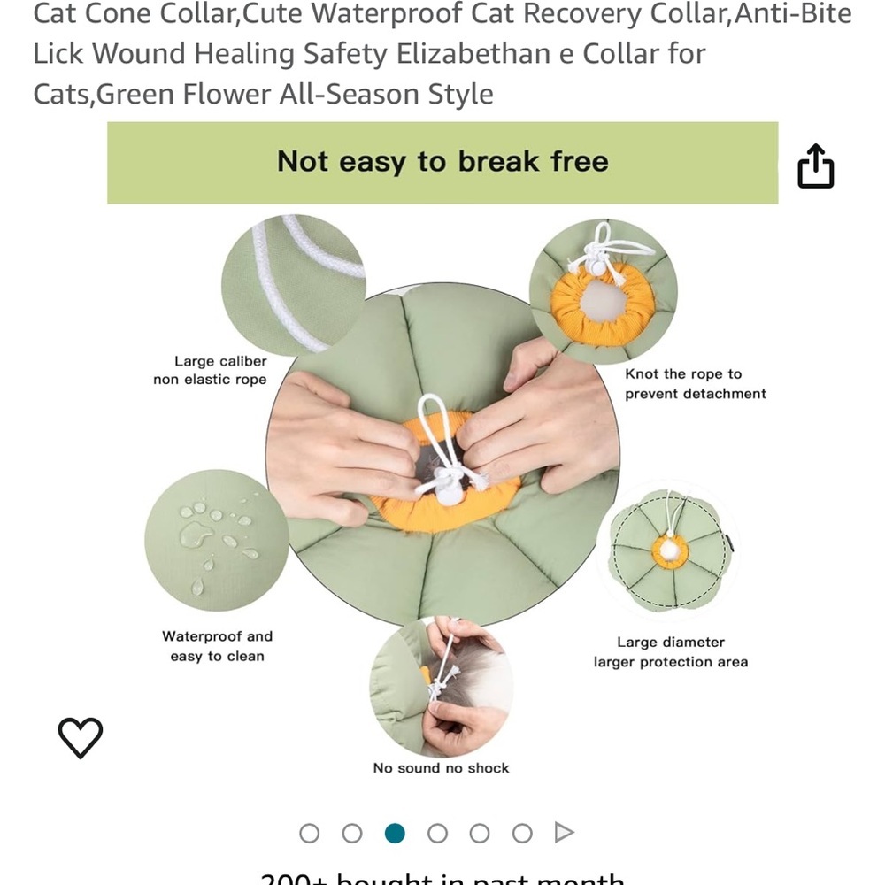 Cat cone collar - Picture 5 of 5